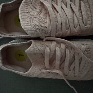 Girls Knit Lace-Up Sneakers